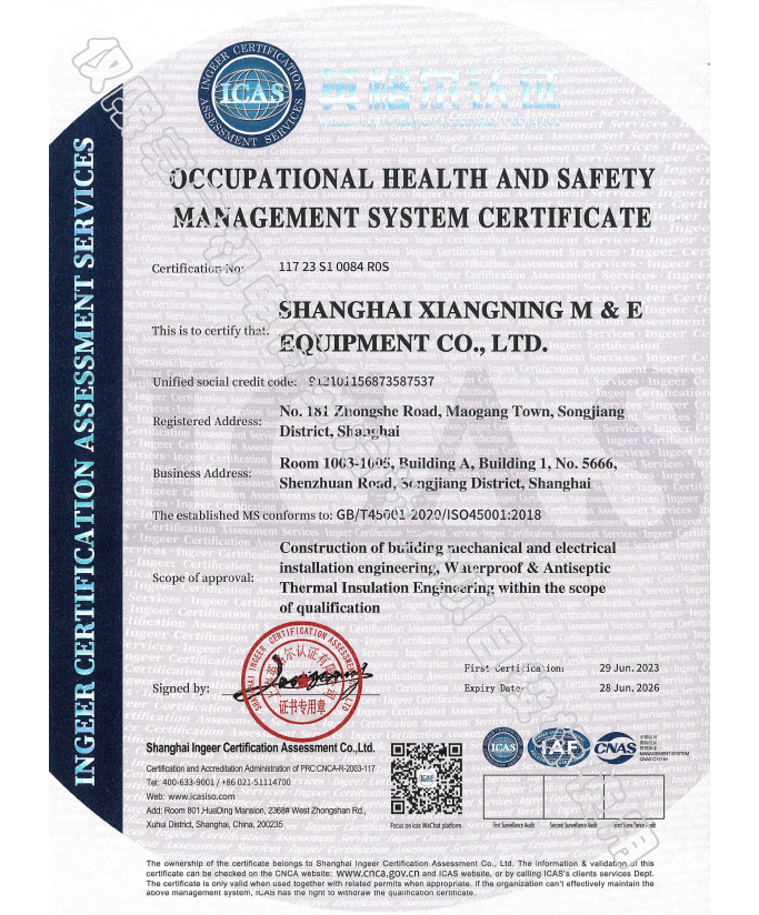 Occupational Health and safety 